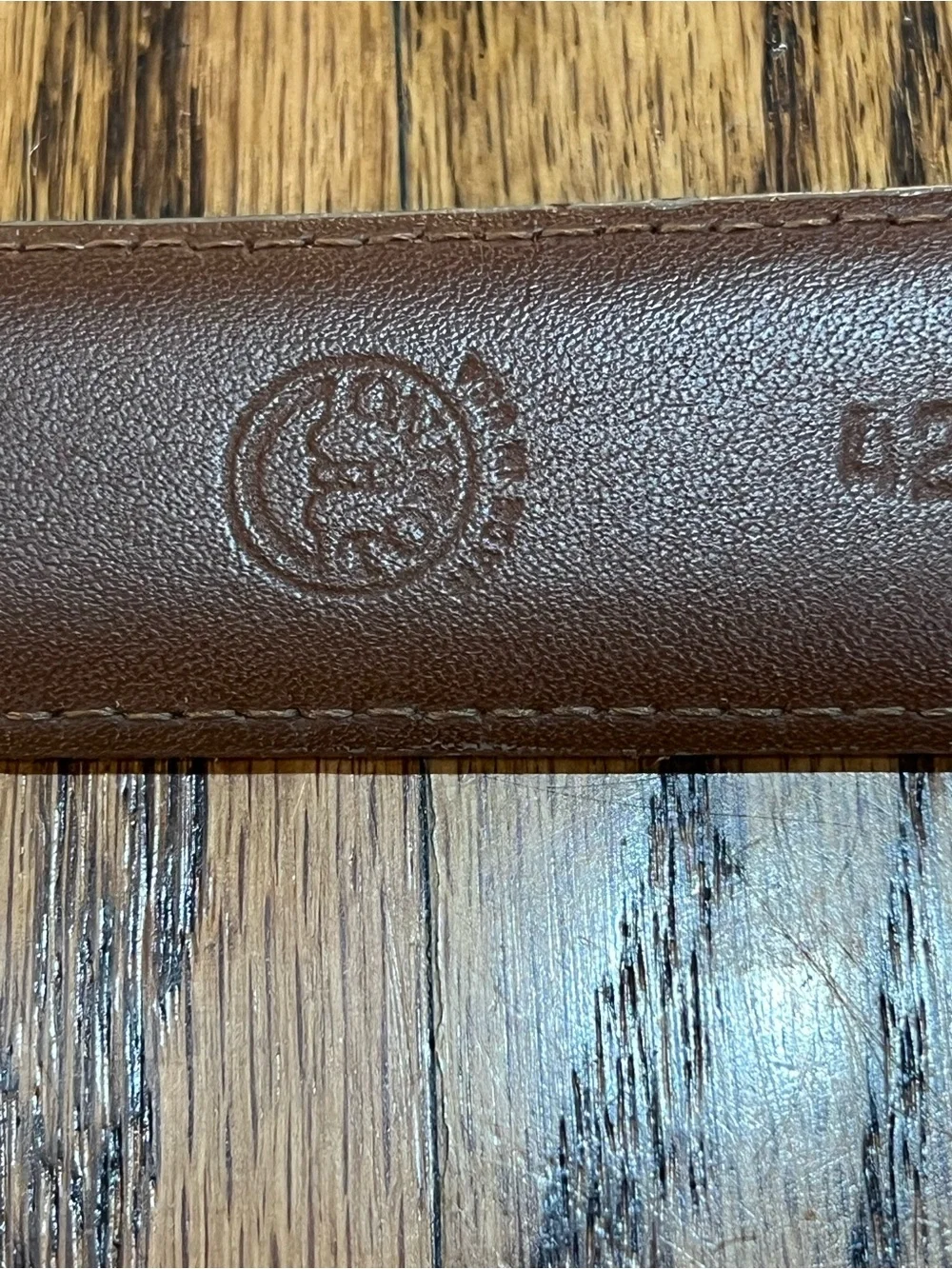 Torino Leather Company Pair Men's European Sueded Calfskin Belts Sz 42 Whiskey